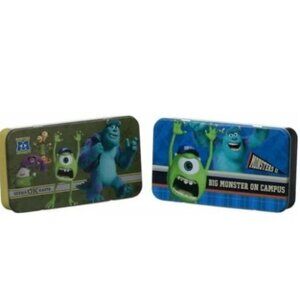 Monsters University Metal Pencil Tin Storage Box Set of 2